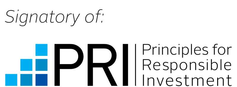 Logo of the UN supported Principles for Responsible Investment (UN PRI).